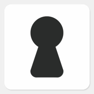 KEYHOLE QUADRATISCHER AUFKLEBER