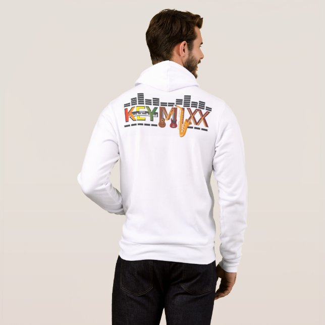 KEYMIXX. Basic Dunkles T-Shirt Hoodie (Schwarz voll)