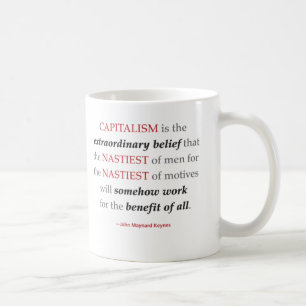 Keynes-Kapitalismus-Zitat-Tasse Kaffeetasse