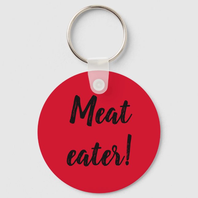 Keyring - Fleisch essen Blut rot Schlüsselanhänger (Vorderseite)