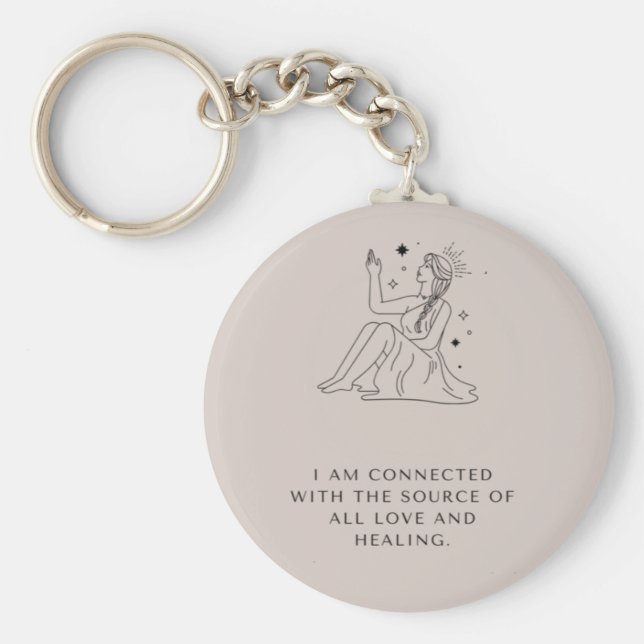 Keyring "" Ich lebe in Harmonie mit anderen und t. Schlüsselanhänger (Vorne)