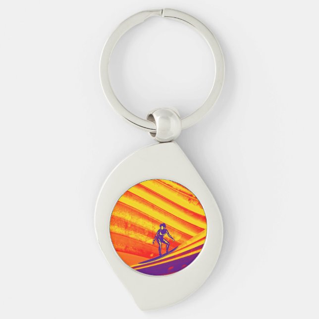 Keyring, Surfer Girl Schlüsselanhänger (Vorderseite)