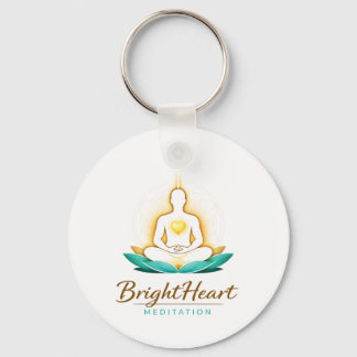 Keyring with Brightheart Meditation Logo Schlüsselanhänger