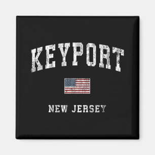 Keyrt New Jersey Nj Vintage Amerikanische Flagge S Magnet