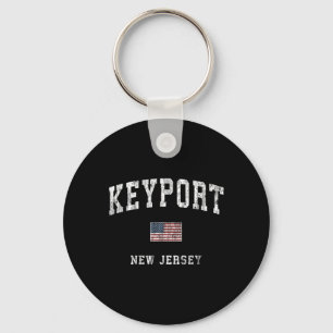 Keyrt New Jersey Nj Vintage Amerikanische Flagge S Schlüsselanhänger