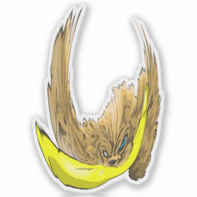 Keys & Banana, der Miniaturcocker spaniel 4 Aufkleber (Vorderseite)