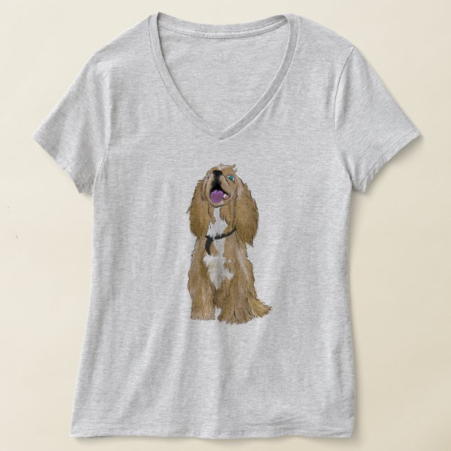 Keys der Miniaturcocker-Spaniel-Liebe T-Shirt (Ablage )