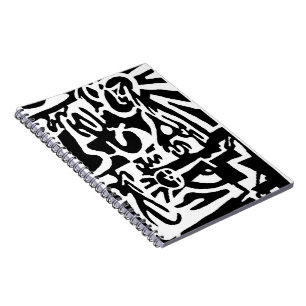 "Keys", digital B&W abstrakt Notizblock