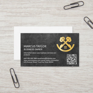 Keys House-Logo   QR Code Business Card Visitenkarte