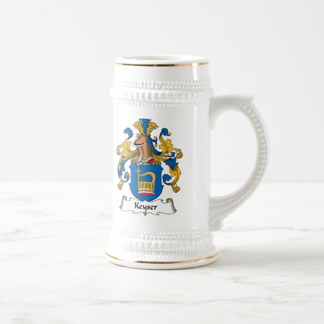 Keyser Familienwappen Bierglas (Rechts)