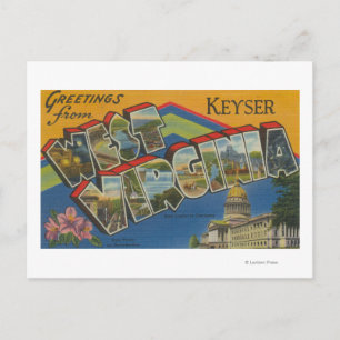 Keyser, West Virginia - Große Briefszenen Postkarte