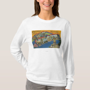 Keyser, West Virginia - große Buchstabe-Szenen T-Shirt