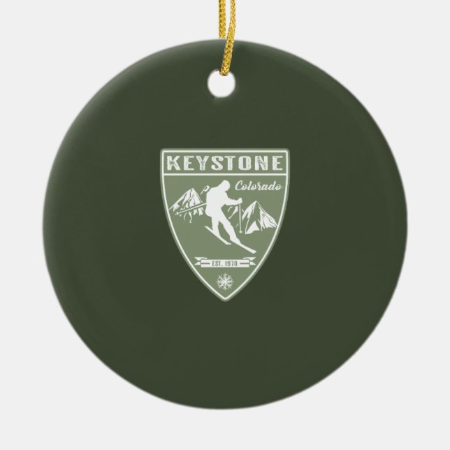 Keystone Colorado Keramik Ornament (Vorne)