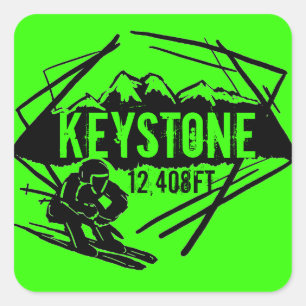 Keystone Colorado Neon Green Hevation Aufkleber