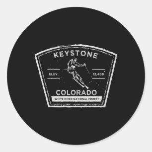 Keystone Colorado Runder Aufkleber