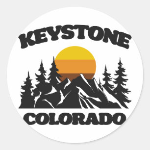 Keystone, Colorado Runder Aufkleber