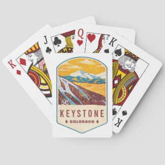Keystone Colorado Ski Badge Spielkarten