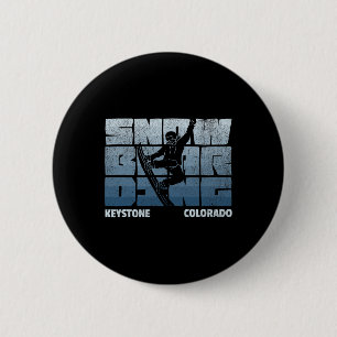 Keystone Colorado Skigebiet Cool Vintage Button