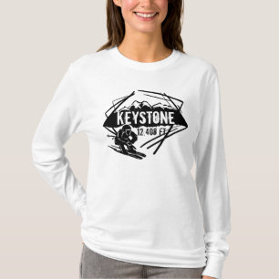 Keystone Colorado Skihöhe Ladys hoodie T-Shirt
