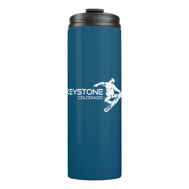 Keystone Colorado Snowboarder Thermosbecher (Vorderseite)