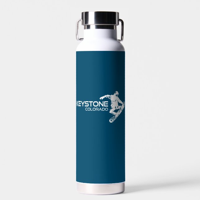 Keystone Colorado Snowboarder Trinkflasche (Vorne)