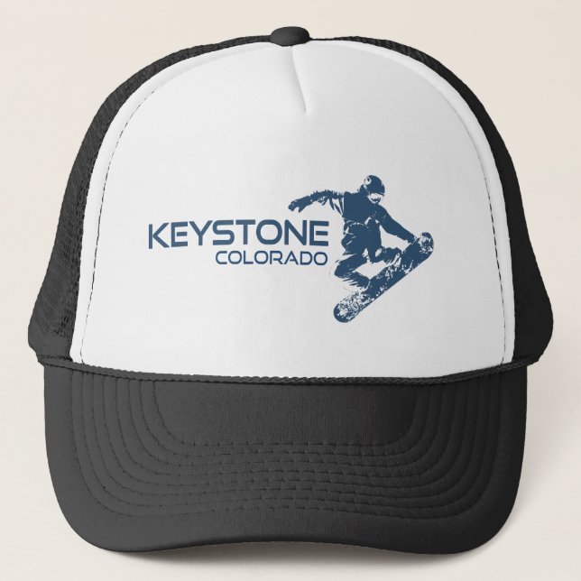 Keystone Colorado Snowboarder Truckerkappe (Vorderseite)