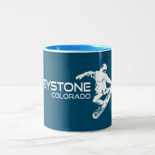 Keystone Colorado Snowboarder Zweifarbige Tasse