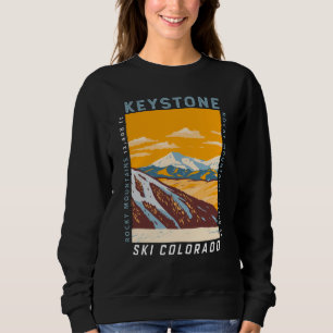 Keystone Colorado Winterskigebiet Vintag Sweatshirt