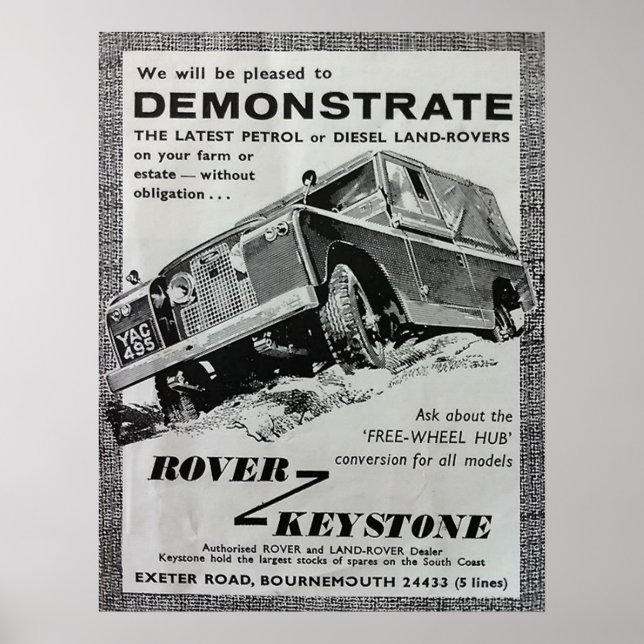 Keystone-Demonstrationspopster Poster (Vorne)