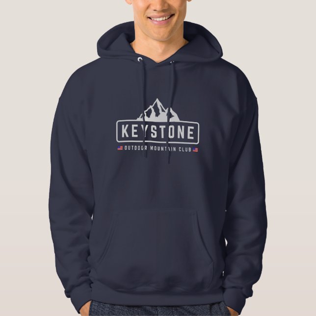 Keystone im Freien Hoodie (Vorderseite)