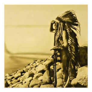 Keystone Magic Lantern Slide Omaha Indian Fotodruck