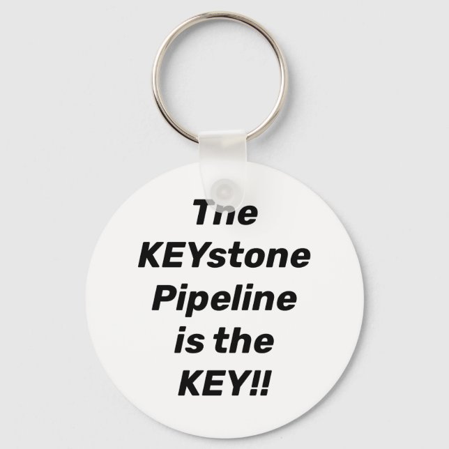 Keystone Pipeline Key Pro Energieunabhängigkeit Schlüsselanhänger (Vorderseite)