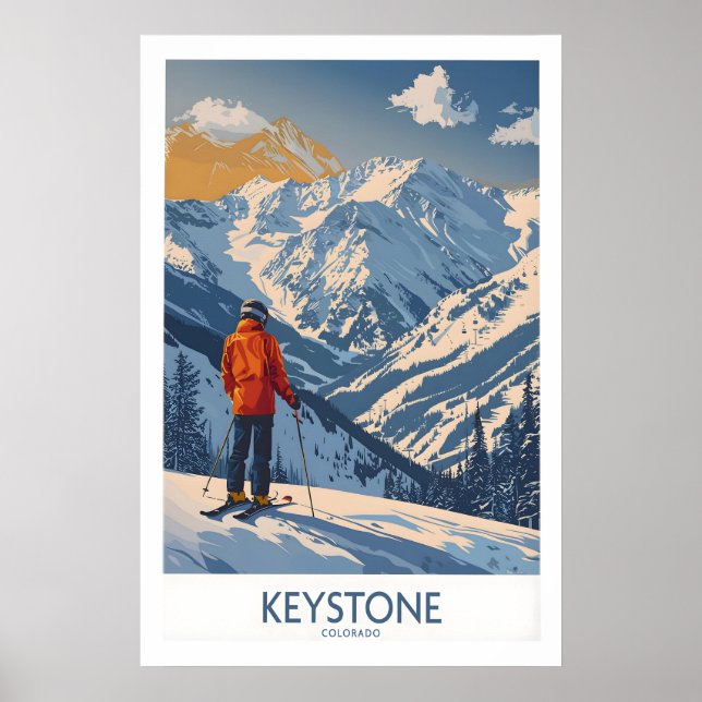 Keystone Ski Print - Colorado 1 Poster (Vorne)