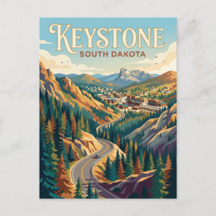Keystone South Dakota Postkarte