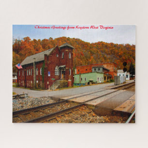 Keystone West Virginia Weihnachtsgrüße Puzzle