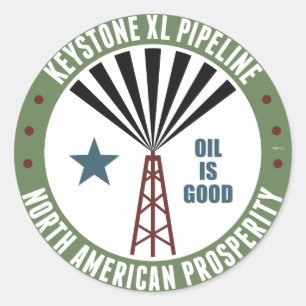 Keystone XL Pipeline Runder Aufkleber