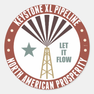 Keystone XL Pipeline Runder Aufkleber