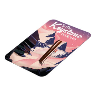 Keystone zum Ski Magnet