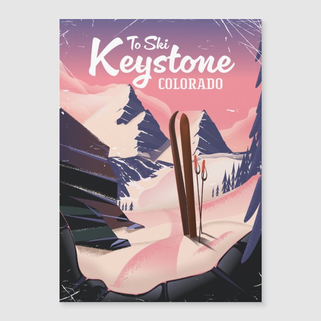 Keystone zum Ski Magnetkarte (Vorderseite)