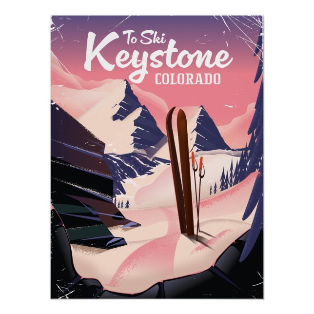 Keystone zum Ski Poster (Vorderseite)