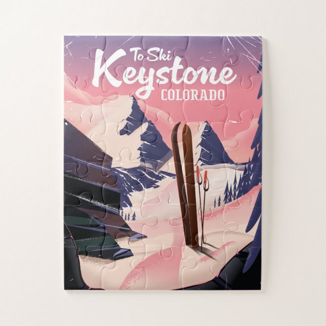 Keystone zum Ski Puzzle (Vertikal)