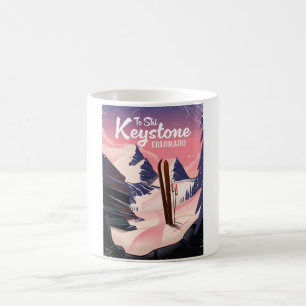 Keystone zum Skifahren Kaffeetasse