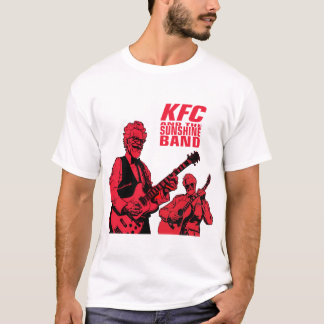 KFC und die Sunshine Band mit Gitarrenhan auf der  T-Shirt