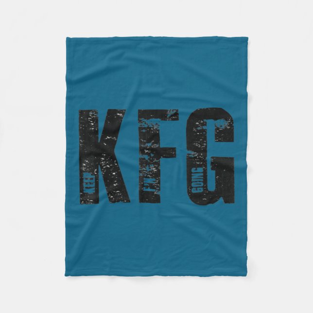 Kfg Keep F'n Going Military Style  Fleecedecke (Vorderseite)