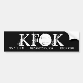 KFOK, 95,1 LPFM, Georgetown, CA, KFOK.ORG Autoaufkleber