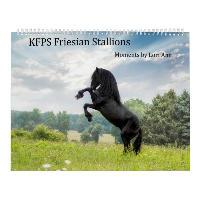 KFPS Friesian Stallion Calendar Kalender (Titelbild)