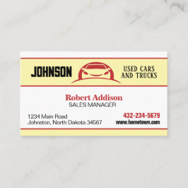 Kfz-Depot, Gebrauchte Kfz-Lot-Visitenkarte Visitenkarte