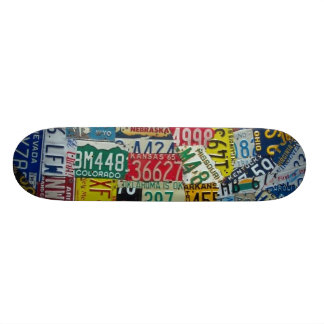 Kfz-Kennzeichenplattform Skateboard