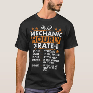 Kfz-Mechaniker Stundensatz Mechaniker T-Shirt