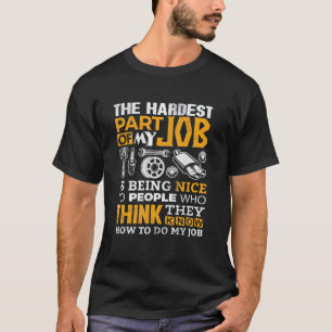 KFZ-Mechaniker Techniker Autos Experte Ingenieur T-Shirt